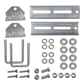 A.A 10" Galvanized Swivel Top Bunk Bracket Kit with Hardware for Boat Trailer, fits 3x3 Cross Members, Heavy Duty (2 Pack)