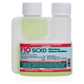 F10 SCXD Concentrated All Purpose Disinfectant Cleaner with Soap for Kennels, Litter Box, Cage, Terrariums, Habitats, Vet Practices - 100 ml (3.4oz)