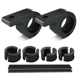 2 Pack LED Light Bar Mounts 0.75/1/1.25 Inch Roll Bar Clamps, Avenemark Bull Bar Rack Mounting Brackets Horizontal Tube Roll Cage Holder for Jeep Truck ATV UTV Boat, Aluminum