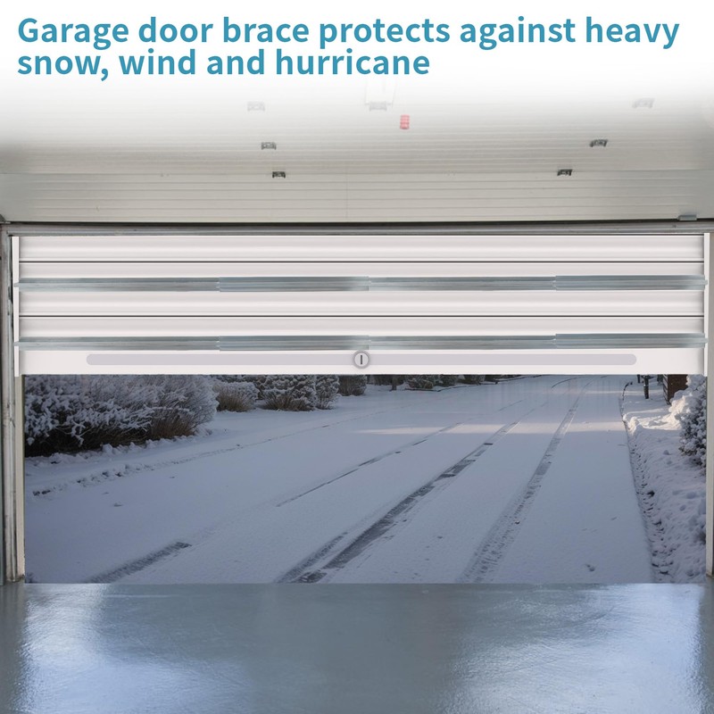 RDUIGT Heavy Duty Steel Garage Door Strut 16Ft Garage Door