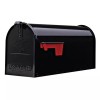 Gibraltar Mailbox Elite Medium, Steel, Post Mount Mailbox, Black, E1100B00