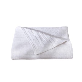 Dawson Star Three Layers Pre-Washed Gauze Blanket Lightweight Soft Breathable 100% Cotton Blanket (King, White)