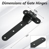2 Pack Heavy Duty Gate Hinges, 1000 lbs Capacity