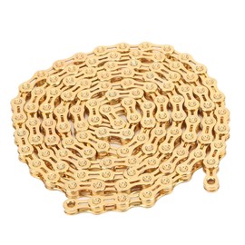 SPYMINNPOO 10 Speed Chain,116 Links 1/2inx11/128in Bicycle Chain Carbon Steel Bike Chain Gold