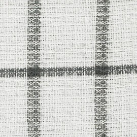 DII Scrubber Dishcloths Collection Windowpane Dishrag Set, 12x12, White/Gray Stripe, 6 Piece