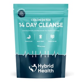 Hybrid Health Colon Cleanse | Rapid 14 Day Detox Supplement for Men & Women | Gut Health | Non GMO Gut Cleanse
