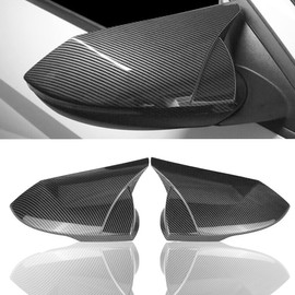Fit for Hyundai Elantra 2021-2023 Car Side Rear View Mirror Guard Cover Caps Trims 2PCS Carbon Fiber Style