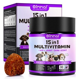 15-in-1 Dog Multivitamin Chews – 30ct, Duck Flavour, All Breeds & Ages