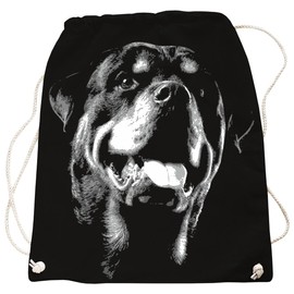Spaß Kostet Backpack Bag Rotweiler Bag Dog Motif as Walking Bag, black