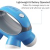 HoMedics, Quatro Mini Hand-Held Massager with Hand Grip, Battery Operated