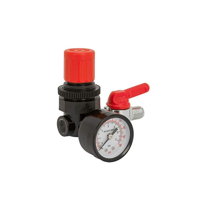 Sealey Sa5/Rg/14 Air Regulator 1/4Bsp Female - 1/4Bsp Male