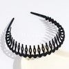 Herbeluemily HM-0094-R01-BK Headband with Comb, Bangs Clip, Men's, Women's, Skin