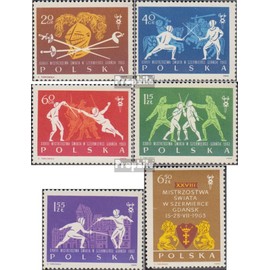 Poland 1405A-1410A (complete.issue.) unmounted mint/never hinged ** MNH 1963 Fencing (Stamps for collectors) Martial arts (boxing/fencing/wrestling/karate…)