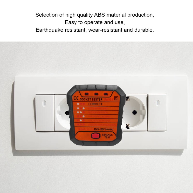 Socket Tester Multifunction Electric Socket Tester Mains Fault Checker Tool