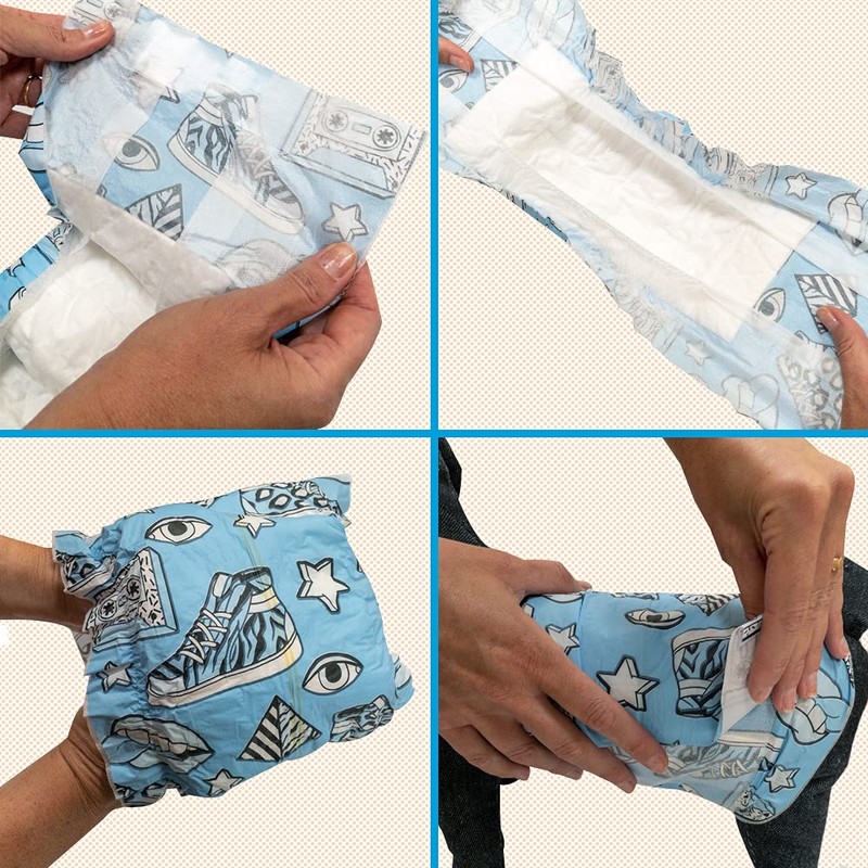 Croci Dog Nappy Suction Band for Male Dogs Pop Md