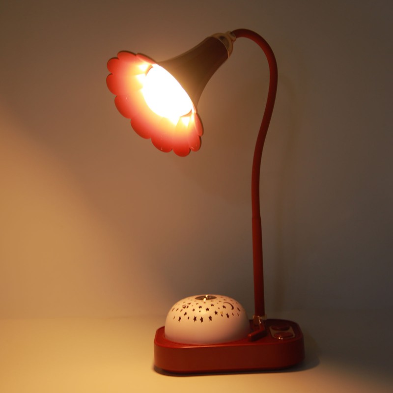 Phonograph Projection LED Desk Lamp Touch Control LED Desk Light