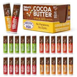 Nature's Cocoa Butter Lip Balm Dry Lip Care Coconut Oil Beeswax Vitamin E Aloe Shea / 네이처스 코코아 버터 립밤 건조한 입술 케어 코코넛오일 밀랍 비타민E 알로에 시어