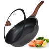 Vinchef Nonstick Deep Frying Pan Saute Pan with Lid, 12in/5.5Qt