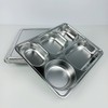 304 stainless steel 5-piece lid adult food plate / 304