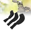 3Pcs Golf Club Head Covers 1 3/5 UT Breathable Mesh