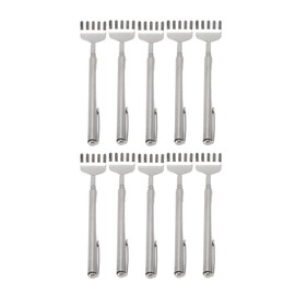 10 Pack Back Scratcher for Men Women, Metal Telescopic Backscratcher, Portable Extendable Back Scratcher with Pocket Clip, Portable Stainless Steel Telescoping Back Scratchers for Relieve Itching