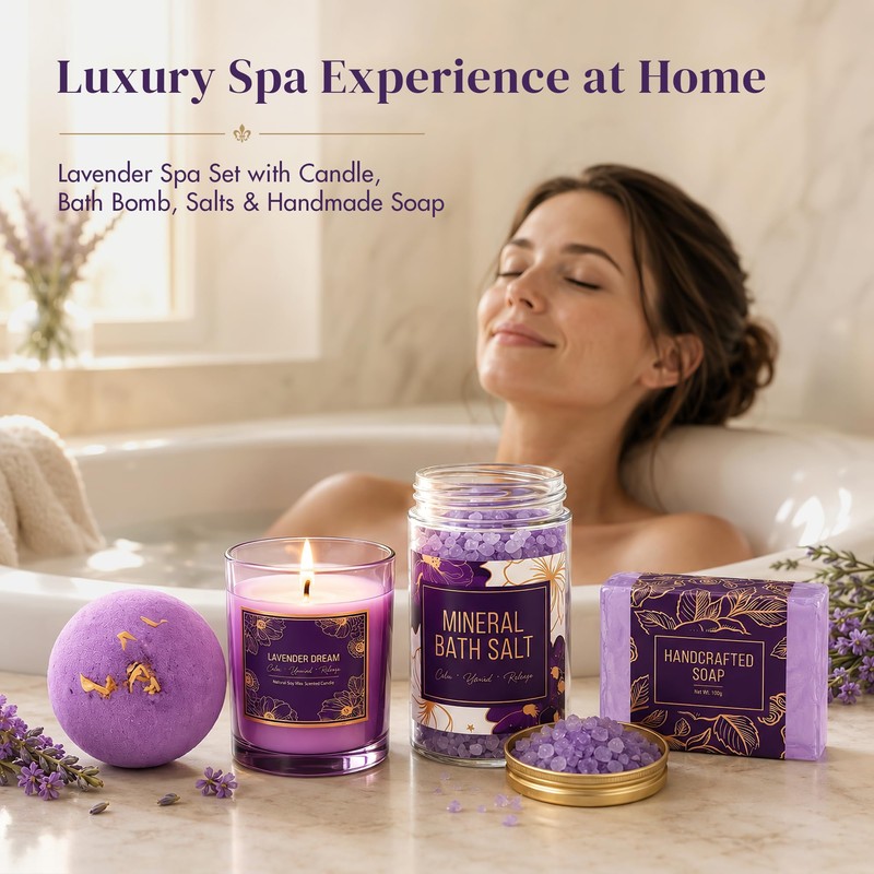 Birthday Gifts for Women, Self Care Spa Gift Baskets Get