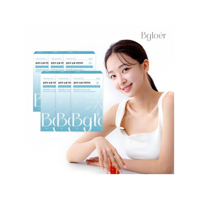 비글로어 [Biglore] Glow Snowflake Psyllium Husk, 6 boxes of high-content