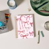 Lacama Coquette Stuff Pink Bow Notebook Journal, Cute Preppy Spiral