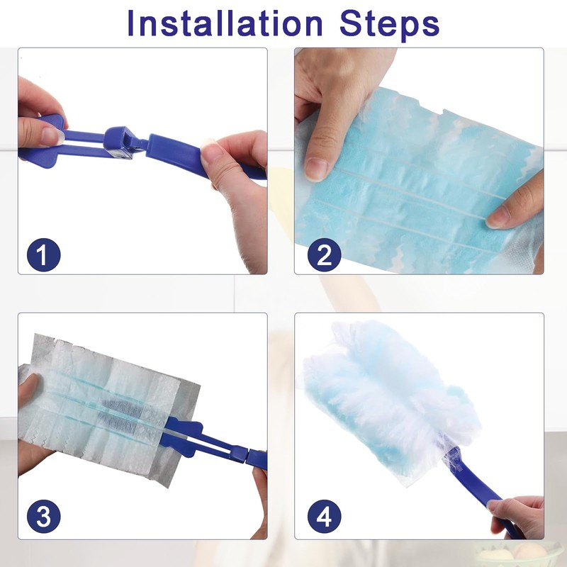 10 PCS Flash Dust Magnet, Blue Flash Dust Magnet Refill