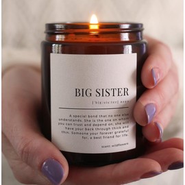 Sisters Gifts from Sister, Birthday Gifts for Sister Big Sister Gift Sister in Law, Gifts Cool Birthday Gifts for Sister from Sisters Adult Candle Gifts