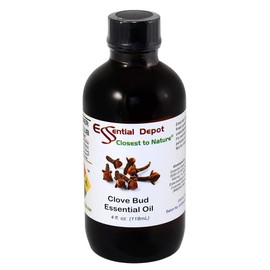 Clove Bud Essential Oil - 4 oz - GC/MS Tested - Supplied in 4 oz. Amber Glass Bottle with Black Phenolic Cone Lined and Safety Sealed Cap