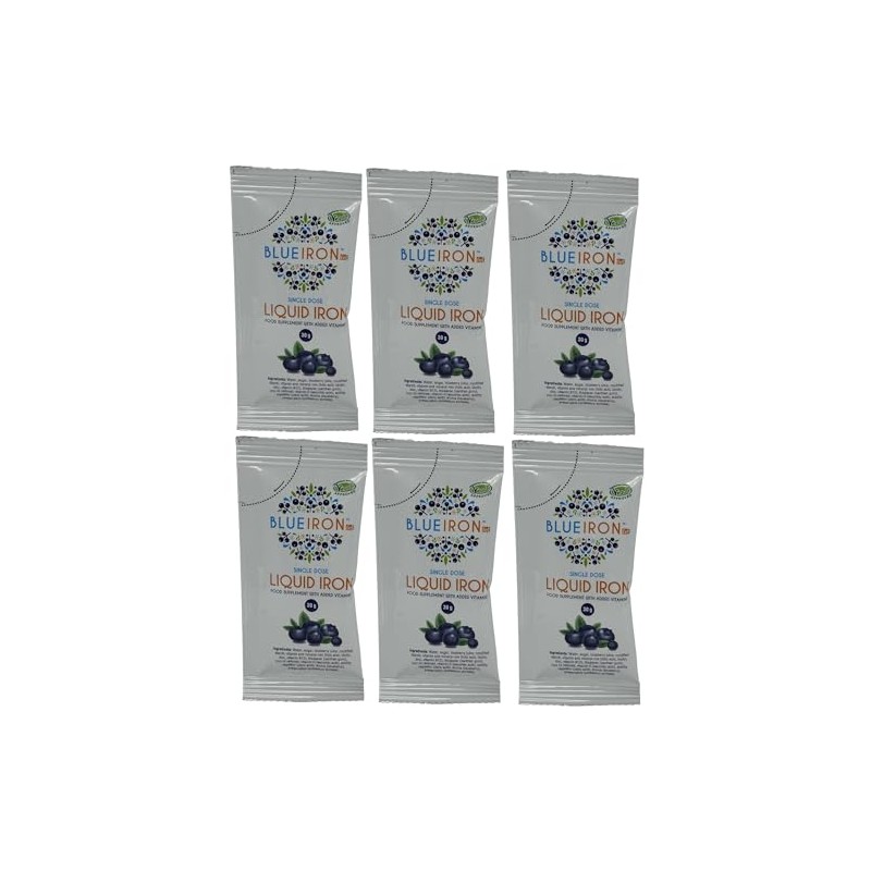 Blue Iron Liquid Iron 30g Single Dose Sachet (6)