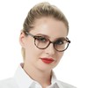 OCCI CHIARI Blue Light Reading Glasses Women Computer Round Readers