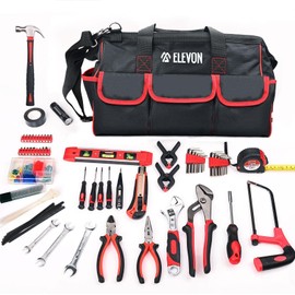 Elevon 219-Piece Tool Set, with Waterproof Storage Bag, Home Repairing Tool with Screwdriver Set, DIY Basic, Suitable for Bedrooms, Bathrooms, Garages and Offices