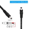 Jienk 2Pcs 1FT 14AWG 15A 12V DC Power Pigtails Cable,
