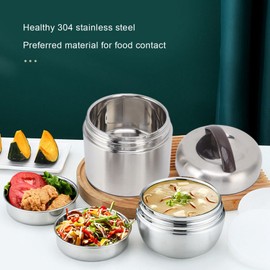 Bento Box Insulation Lunch Box 304 Stainless Steel Lunch Container 4 Layer Stackable Compartment Leakproof Thermal Bento Lunch Box for Office Work Home Picnic Outdoor