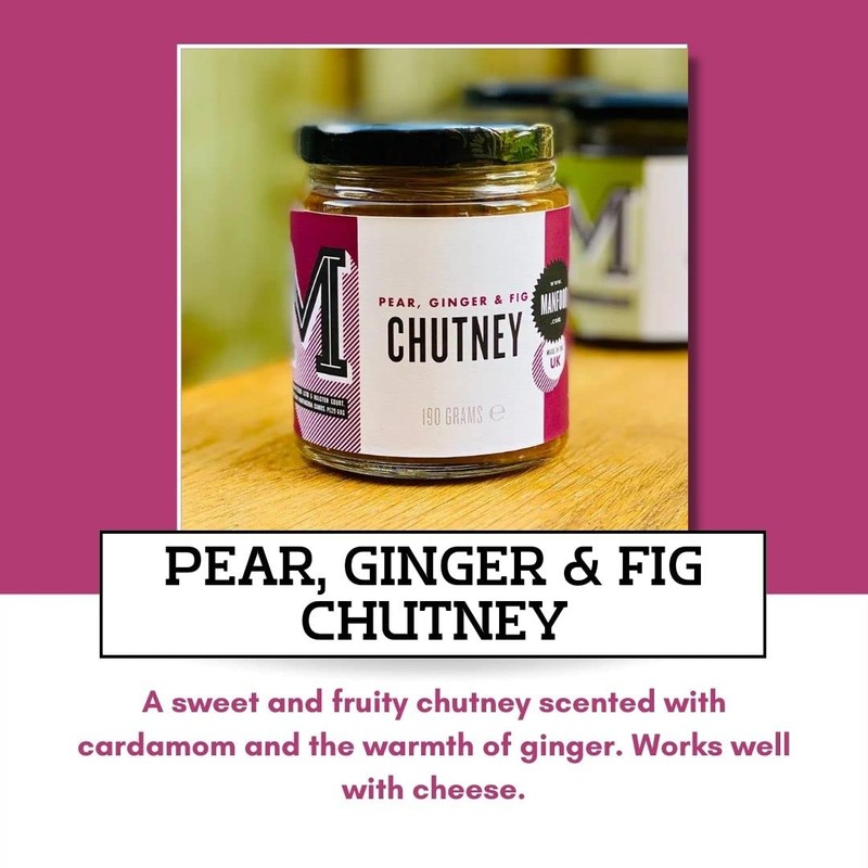 Manfood - Pear, Fig & Cardamom Chutney 300g