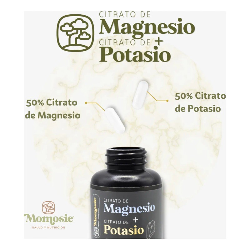 Citrato De Magnesio + Citrato De Potasio 180 Cáps |