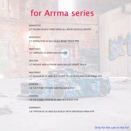 Mesimsple 17mm Wheel Nuts & Wheel Hex Hubs Set ARA311035 for Arrma 1/7 Felony Limitless Infraction Mojave 6s blx 1/8 Typhon 6s exb Upgrade Parts Blue