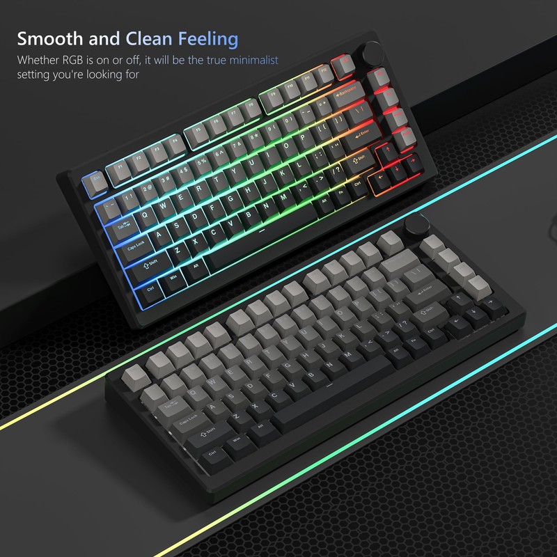 Womier Shine Through PBT Keycaps 60 75 100 Percent Cherry
