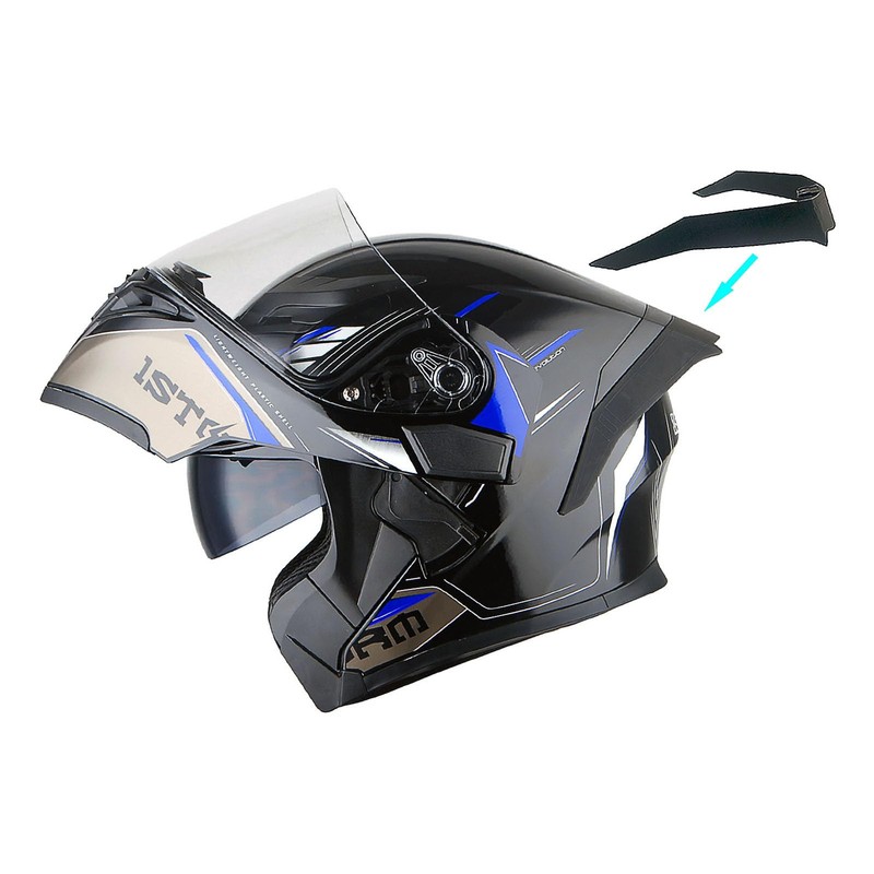 1Storm Motorcycle Modular Full Face Flip up Dual Visor Helmet