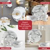 Safdie & Co. 16-Piece Marble Dinnerware Set, Porcelain, White