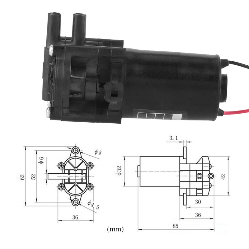 ZC-A210 12V Mini Plastic High Efficiency Self priming Water Pump