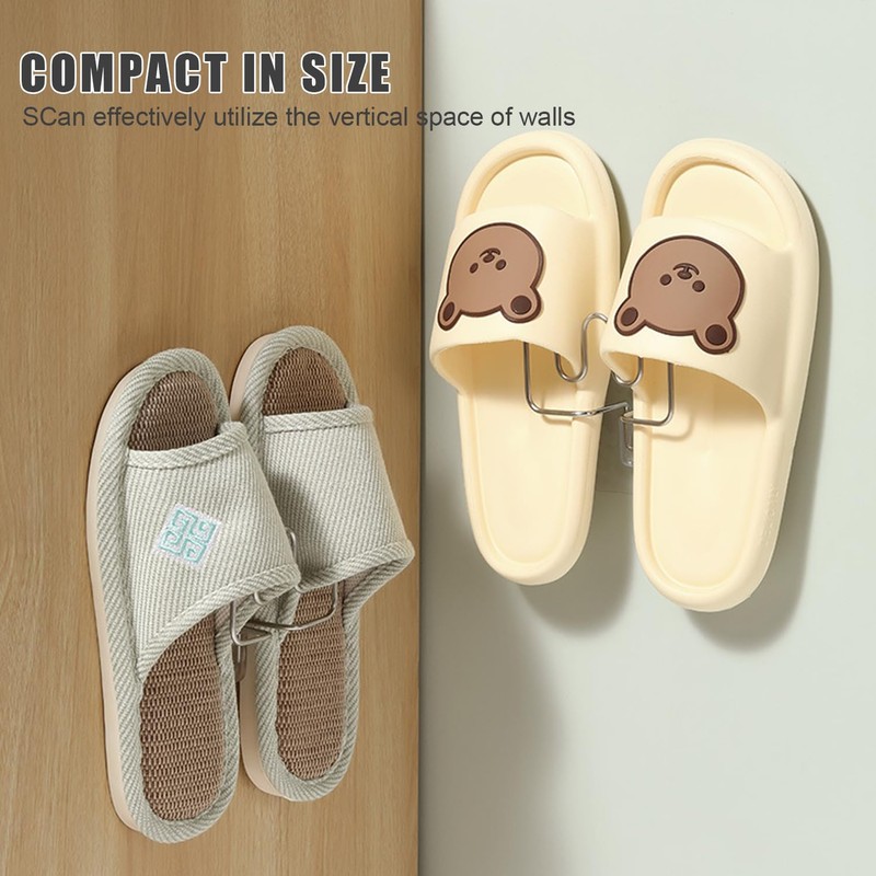 Shoe Holder Wall, Shoe Stacker, Space-Saving, Wall Mounted Shoe Rack
