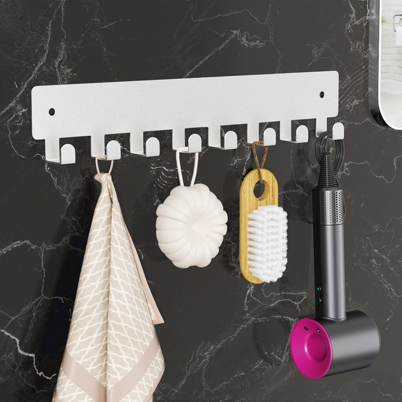 pickpiff Sliver Key Holder for Wall Adhesive, Key Hooks with