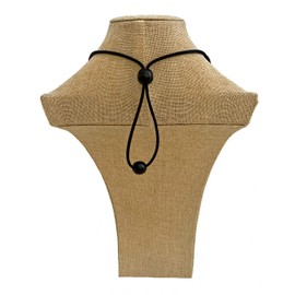 Women’s Handmade Earth Tone Adjustable 5 Strand Fiber Necklace with Non-Precious Bead Accents and Hand Dyed Yarns- LRW DESIGNS