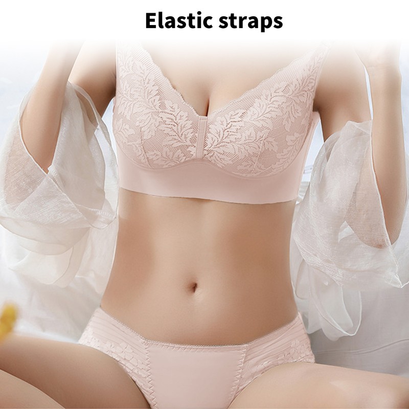Pregnant Women Lactation Lace Underwear Front Closure Wire Free Thin