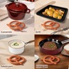 CATTITUDE Pretzel-Shaped Heat-Resistant Silicone Trivet - Non-Slip, Flexible, Dishwasher Safe,