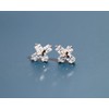 Wicary Cross Earrings for Women Crystal Cross stud Earrings for