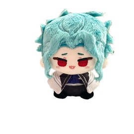 KILA MILA Anime Genshin Impact Alhaitham II Dottore Tartaglia Cute 10cm Sitting Plush Sunny Dolls Dango Toys Cosplay Bag Pendant Gift (II Dottore)